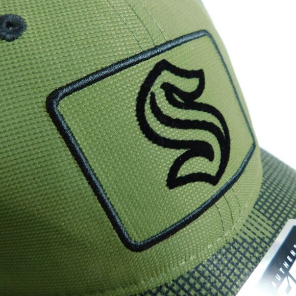 NEW NHL Seattle Kraken Hat & Coaster Lot Fanatics Military Camo Green Snapback - Picture 11 of 15